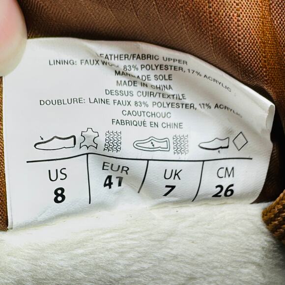 Pajar Men's Fero 2.0 Wheat Lace Up Waterproof Winter Snow Sneaker Boots Size 8 - Picture 9 of 9